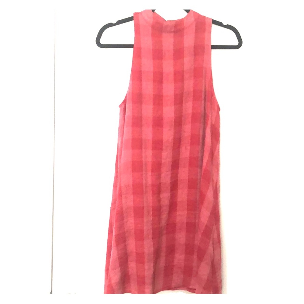 Checkered print dress